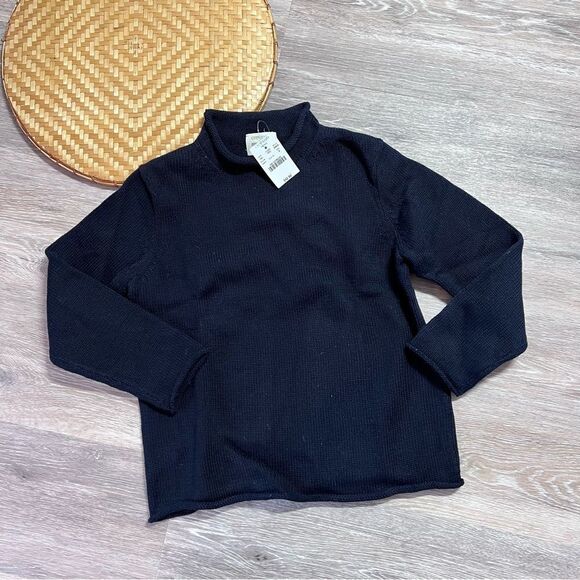Nwt j. Crew Crewcuts Navy‎ Blue mock neck sweater - Picture 1 of 2